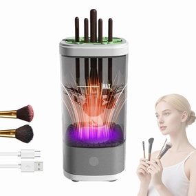 Makeup Brush Cleaner Machine,3 IN 1 Electric Makeup Brush Cleaner and Dryer Portable Automatic USB Cosmetic Brushes Cleaner Tool for All Size Beauty Makeup Brush Set