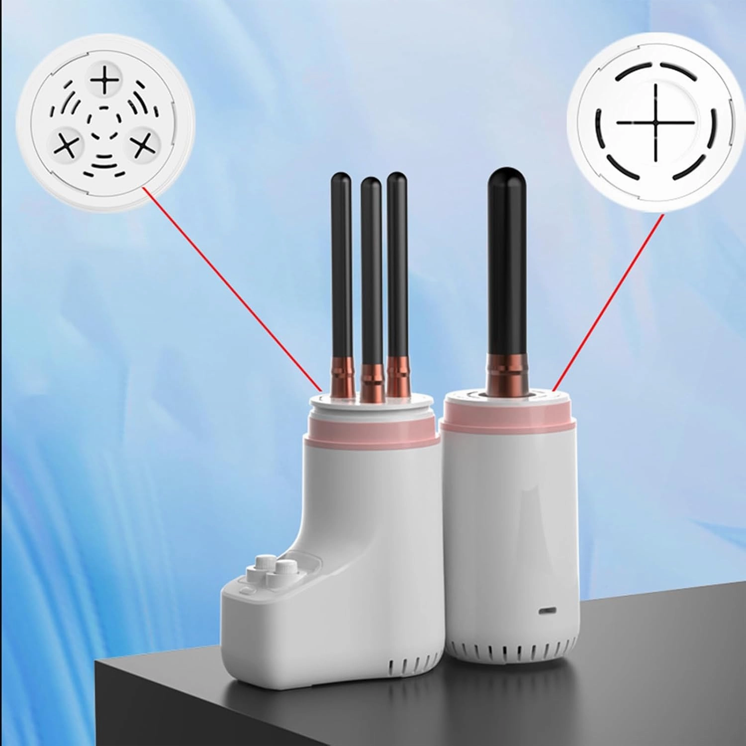 Makeup Brush Dryer Machine, Electric Makeup Brush Dryer, Quick Automatic Drying, No Harmful for Bristles, Temperature Adjustable, Compatible with 98% Makeup Brush, Whith a Set of Cleaning Kits Purple