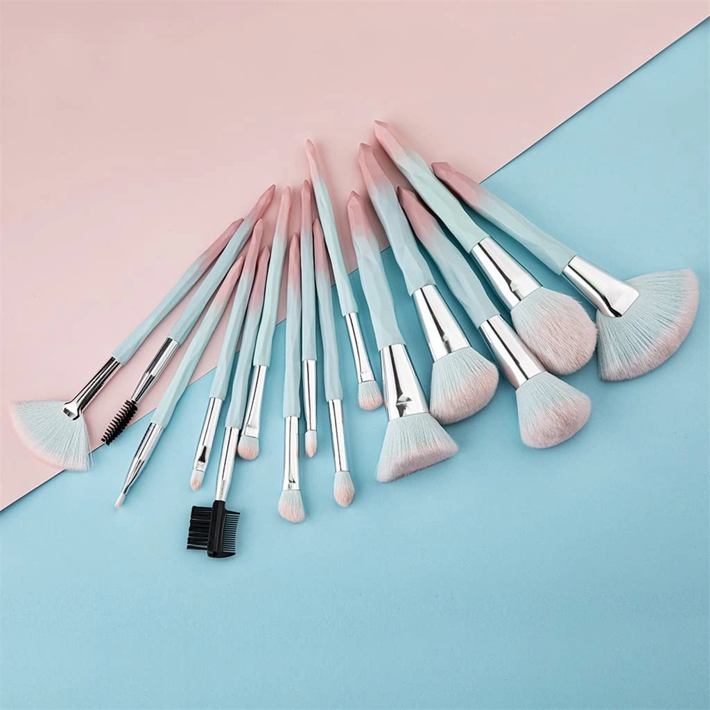 Makeup Brush Makeup Brushes Set Professional 15pcs Kit Large Loose Powder High Gloss Eyeshadow Foundation Contour Cosmetic Products(15pcs)