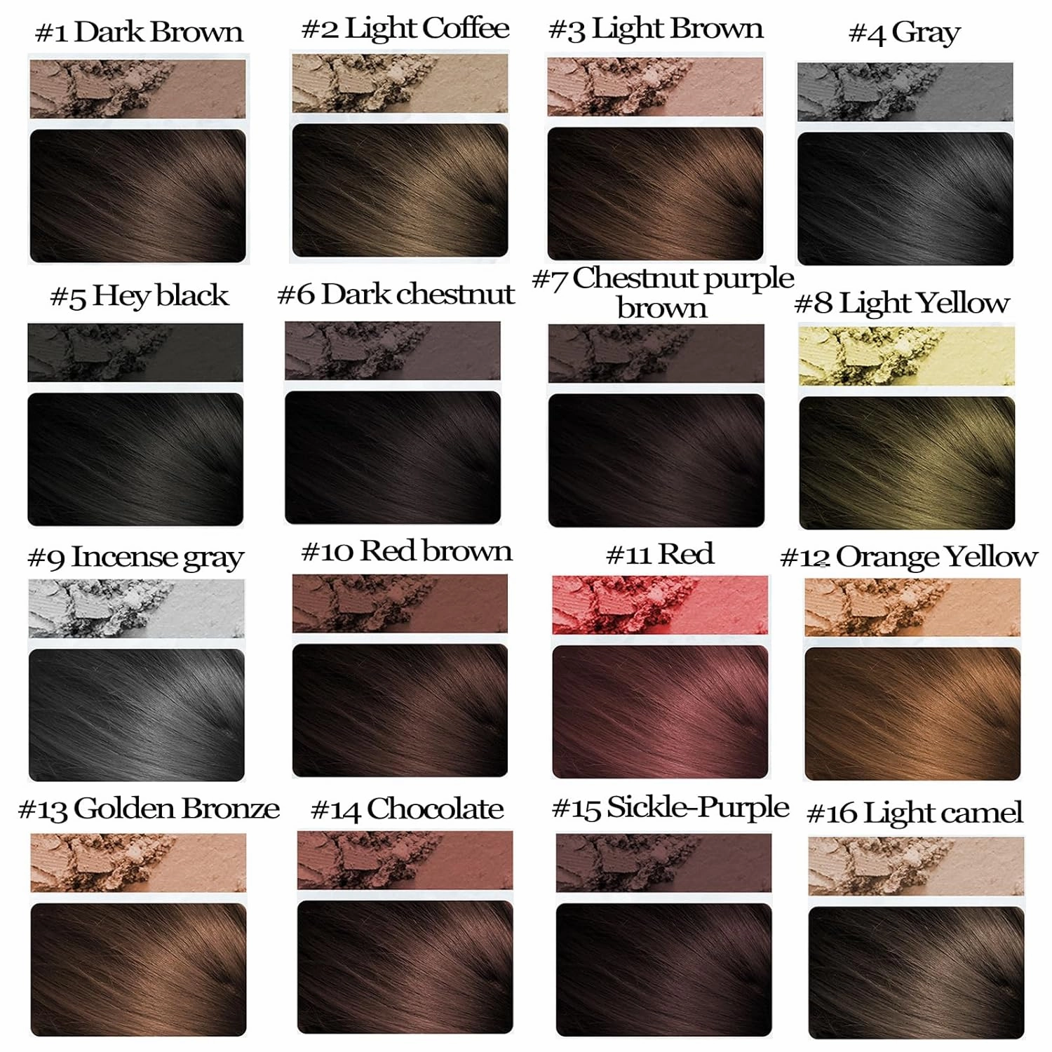 May cheer Magic Root Cover Up, Maycheer Magic Root Cover Up, 30 Colors Hairline Contouring Shadow Powder with Mirror and Cushion, Can be Used on Hairline, Beard, Eyebrows (#16 Light camel)