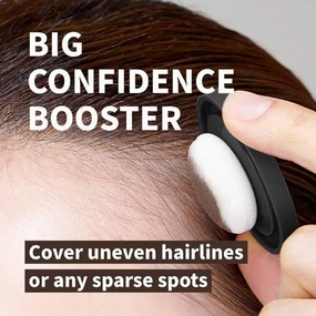 May cheer Magic Root Cover Up, Maycheer Magic Root Cover Up, 30 Colors Hairline Contouring Shadow Powder with Mirror and Cushion, Can be Used on Hairline, Beard, Eyebrows (#16 Light camel)