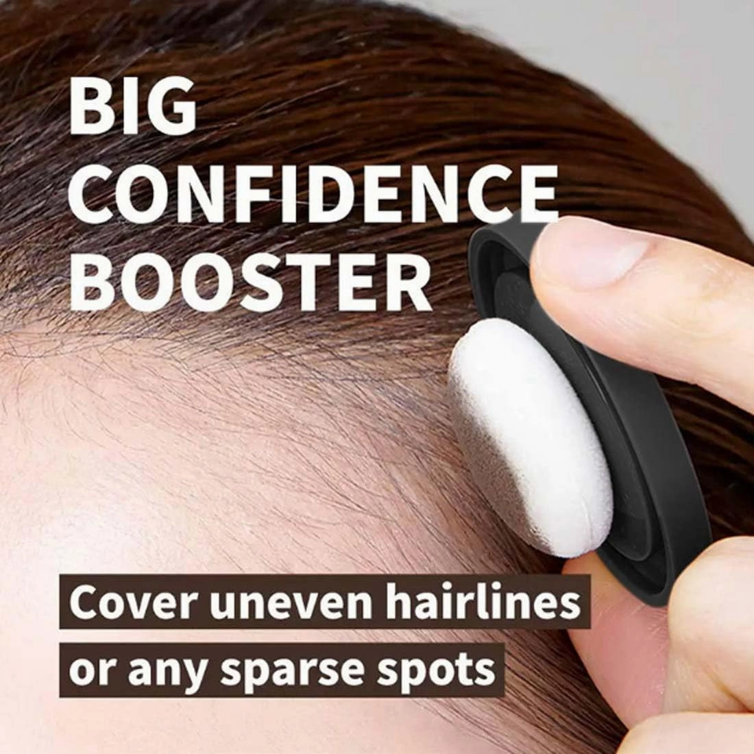 May cheer Magic Root Cover Up, Maycheer Magic Root Cover Up, 30 Colors Hairline Contouring Shadow Powder with Mirror and Cushion, Can be Used on Hairline, Beard, Eyebrows (#16 Light camel)