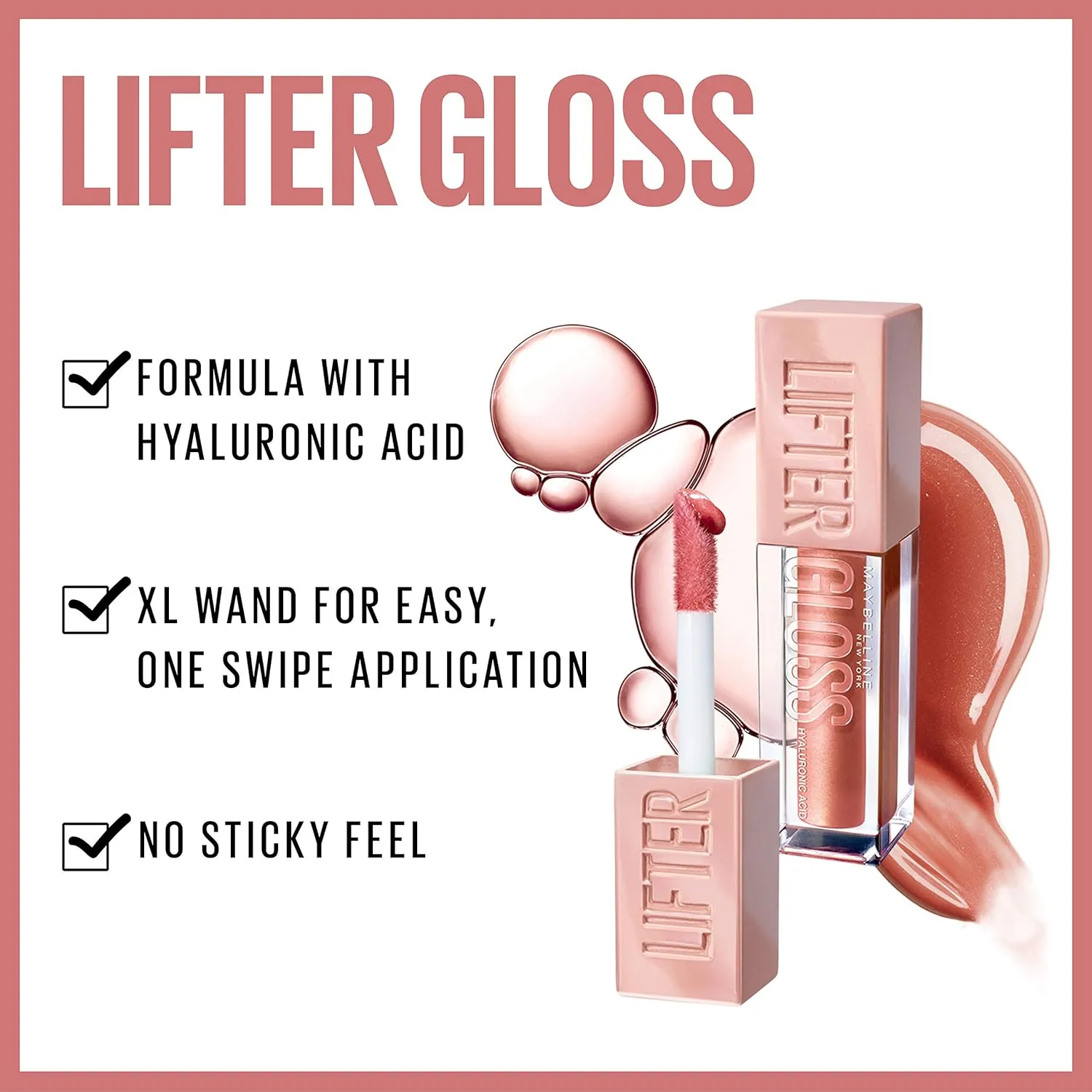 Maybelline Lash Sensational Sky High Washable Mascara, Cosmic Black   Instant Age Rewind Eraser Dark Circles Treatment Multi-Use Concealer, 160  Lifter Gloss, Pearl, Silver Pearl Clear Bundle