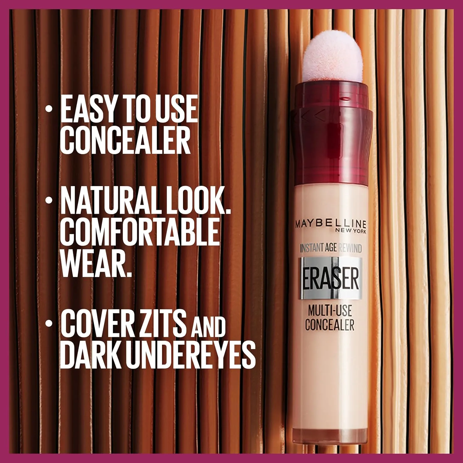 Maybelline Lash Sensational Sky High Washable Mascara, Cosmic Black   Instant Age Rewind Eraser Dark Circles Treatment Multi-Use Concealer, 160  Lifter Gloss, Pearl, Silver Pearl Clear Bundle