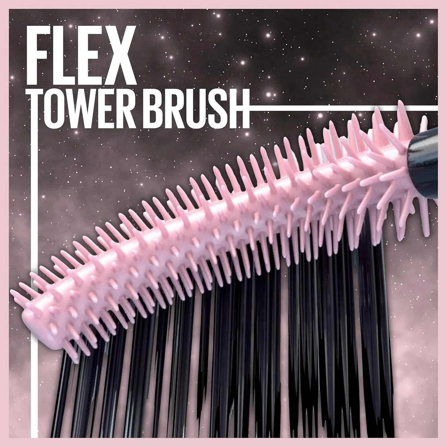 Maybelline Lash Sensational Sky High Washable Mascara, Cosmic Black   Instant Age Rewind Eraser Dark Circles Treatment Multi-Use Concealer, 160  Lifter Gloss, Pearl, Silver Pearl Clear Bundle