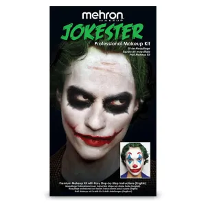 Mehron Makeup Premium Character Kits| Makeup Kits for Halloween & Cosplay| Made in the USA | Complete Kit | Includes all Tools & Instructions on How to Create the Look | (Evil Jokester)