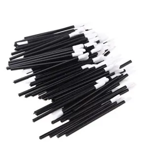 MELADY®Disposable Lip Brushes Lipstick Gloss Wands Applicator Perfect Makeup Tool Kits (Pack of 1000pcs, Black)