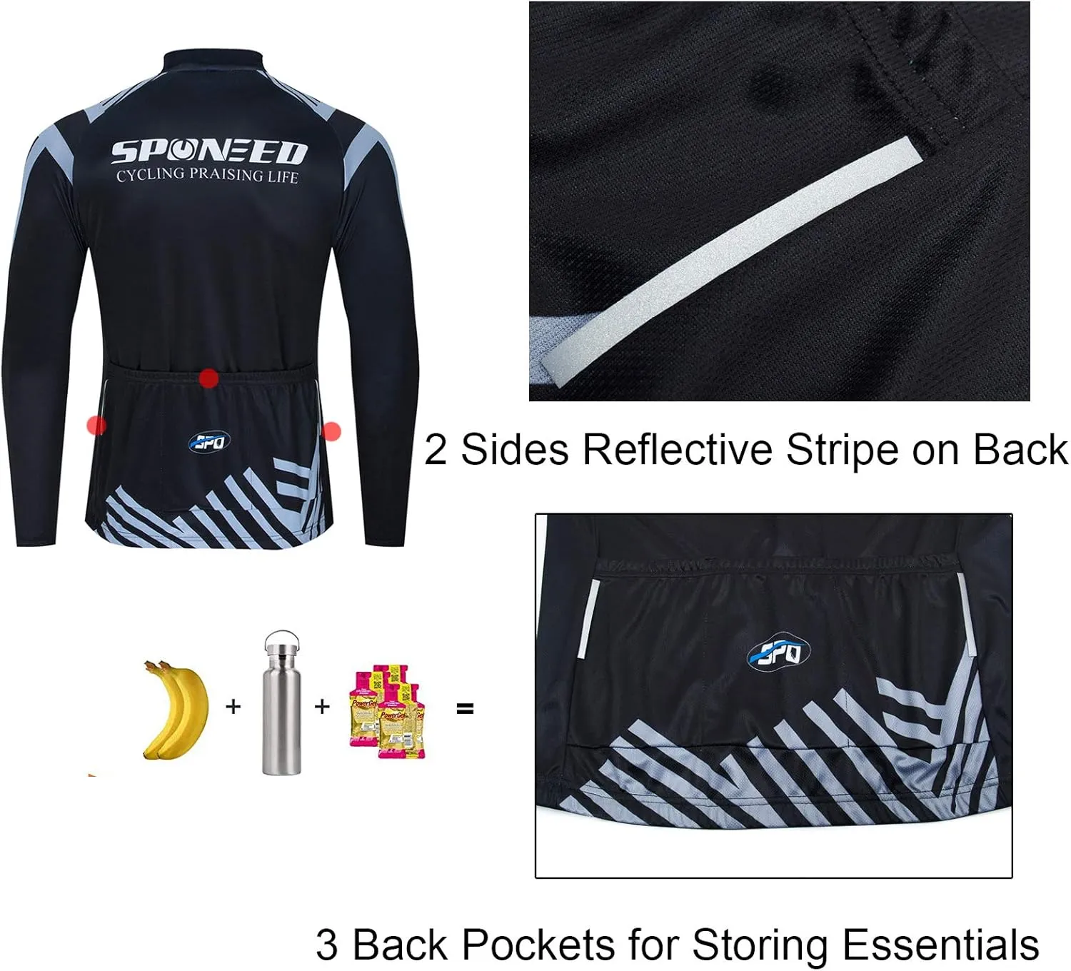 Men's Cycling Cothing Sets Long Sleeved Bicycle Jersey and Pants Kits Road Bike Cyclist Wear