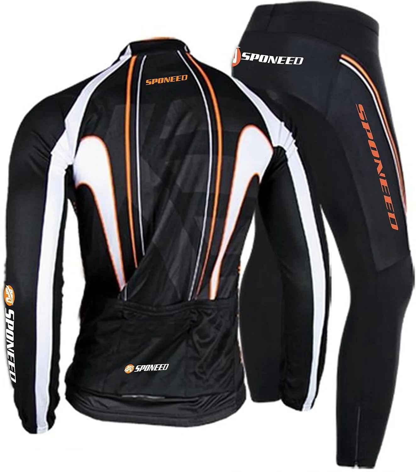 Men's Cycling Cothing Sets Long Sleeved Bicycle Jersey and Pants Kits Road Bike Cyclist Wear