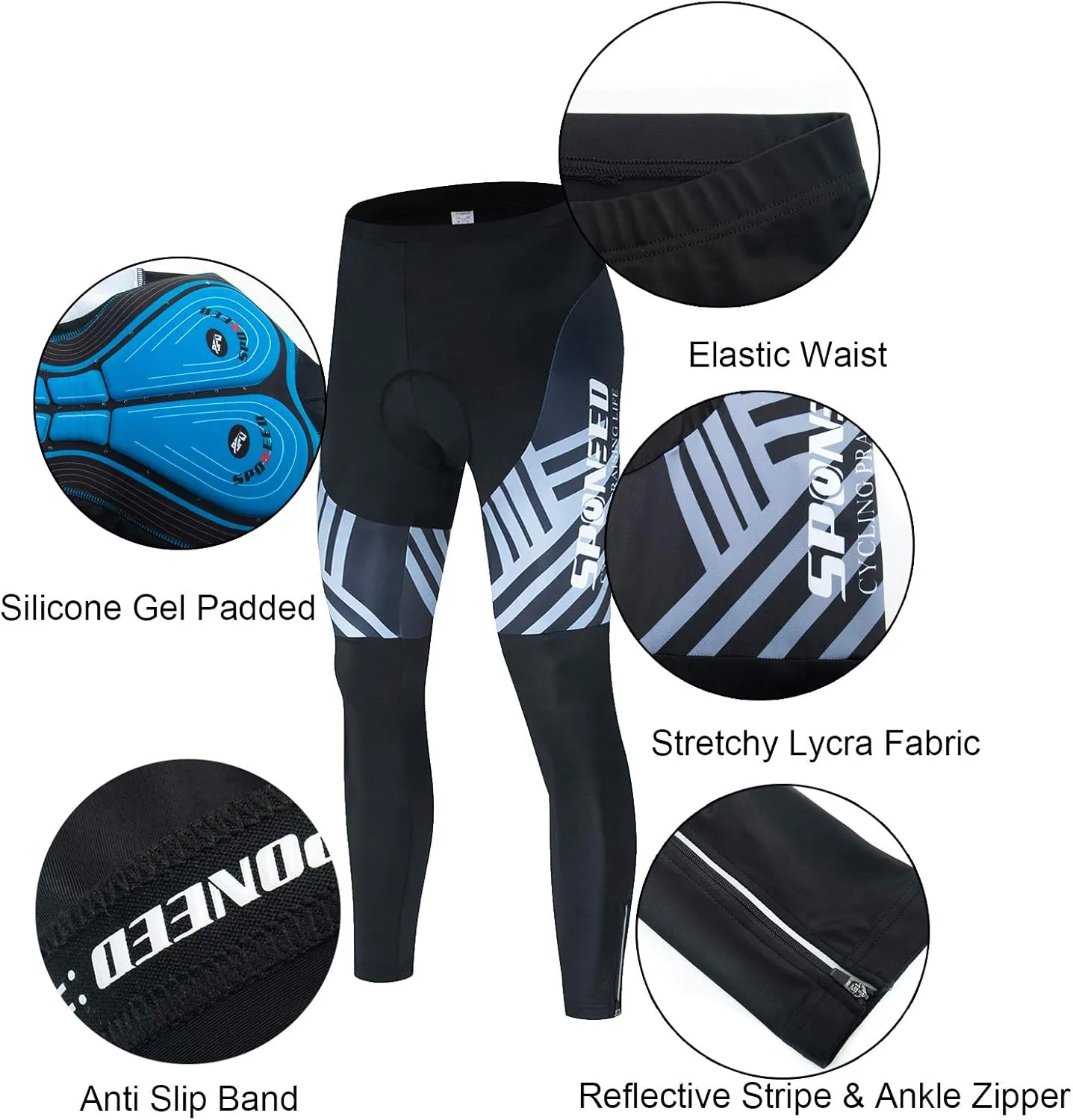 Men's Cycling Cothing Sets Long Sleeved Bicycle Jersey and Pants Kits Road Bike Cyclist Wear