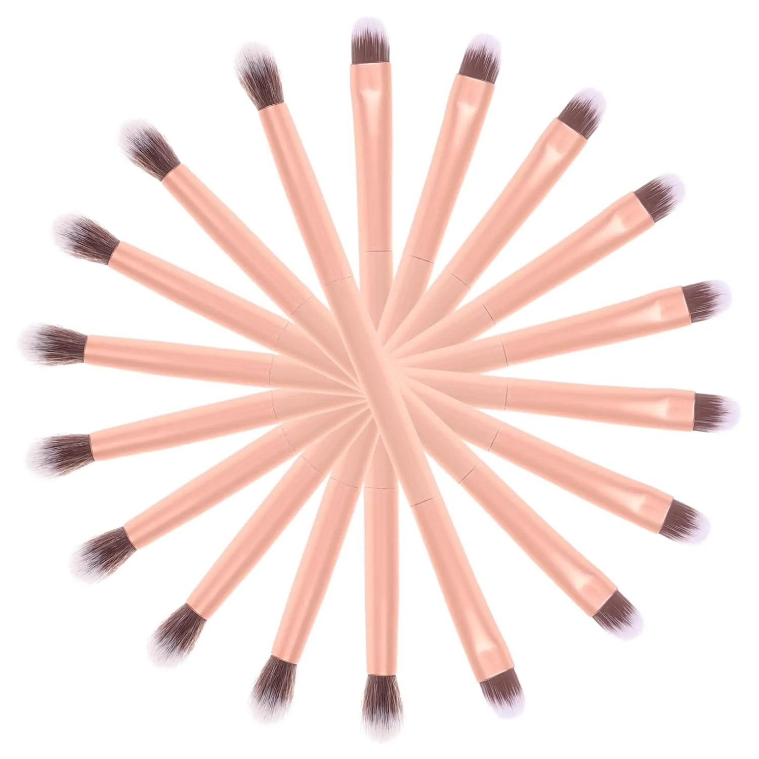 Mikinona 24pcs Double Ended Eyeshadow Makeup Brush Professional Tools for Women Lightweight Portable Safe Materials for Various Makeup Needs