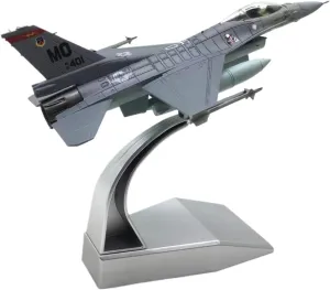 Mini Aircraft Model 1:100 for Fighting Falcon F-16c Fighter Simulation Alloy Aircraft Model Souvenirs Ornament Airplane Kit