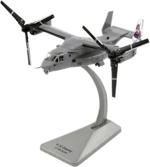 Mini Aircraft Model 1:144 for Osprey Tilt-Rotor Transport MV-22B Alloy DieCast Plane Model Collection Display Airplane Kit