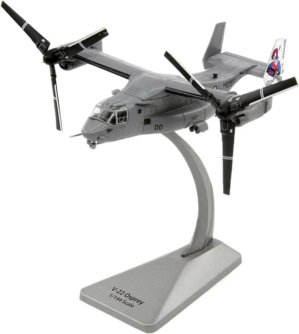 Mini Aircraft Model 1:144 for Osprey Tilt-Rotor Transport MV-22B Alloy DieCast Plane Model Collection Display Airplane Kit