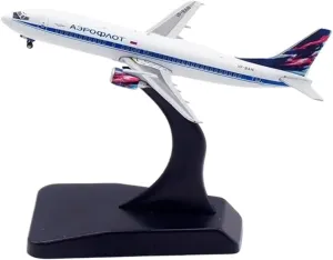 Mini Aircraft Model 1:400 for Russian B737-400 VP-BAN Alloy Aircraft Model Collection Decoration Display Airplane Kit