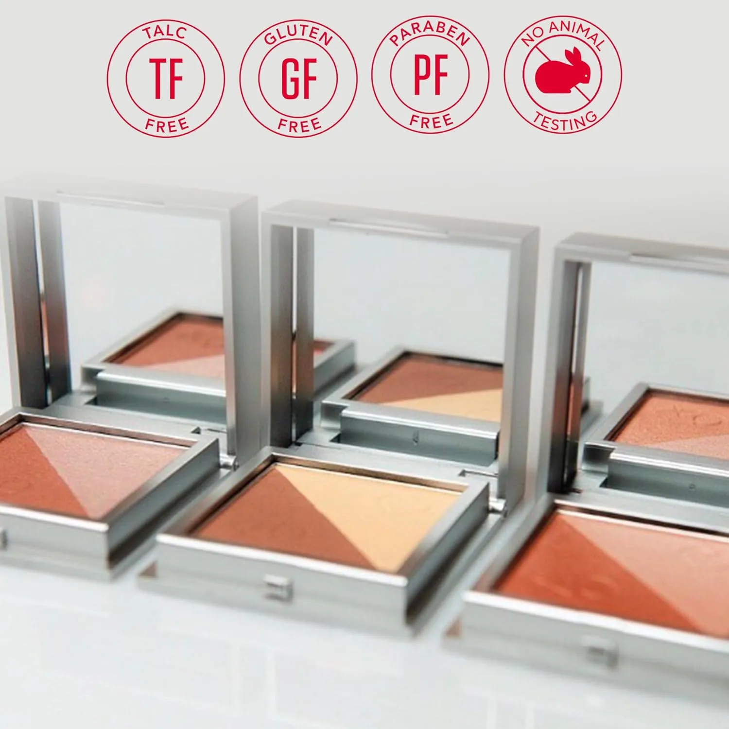 Mirabella Sculpt Duo Powder Bronzer & Contour Palette, Blendable, Lightweight Mineral Bronzer and Contour Makeup Powders Offer Flawless, Buildable Color in Matte & Glowy Shades, Fate/Serendipity