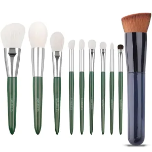 Natural Goat Hair Makeup Brushes Set with Ultra soft hair for Foundation, Concealer, Blush, Contour, Blending, Eyeshadow