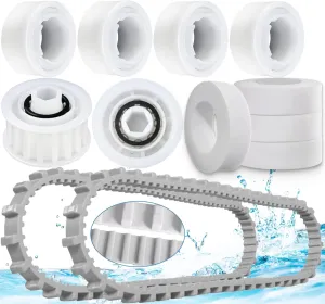 Nautilus cc Plus Replacement Parts 9985006-R2 Timing Track 6101611-R4 Climbing Ring Replacement 3884997-R6 Guide Wheels Pulley Gears Combo Kits for May-tronics Dol-phin Nautilus M200 DX3 Pool Robot