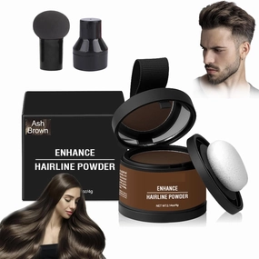 Nivaro Polvo, Nivaro Polvo Capilar, Nivaro Polvo Densificador Instantáneo, Water Sweat Resistant, Instantly Gray Hair Coverage Hairline Powder, For Thinning Hair (Ash Brown)