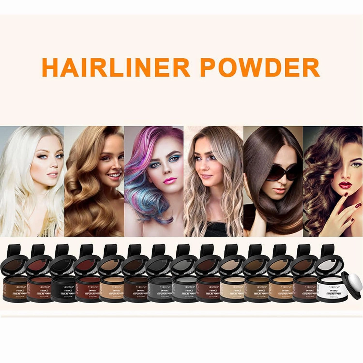 Nivaro Polvo, Nivaro Polvo Capilar, Nivaro Polvo Densificador Instantáneo, Water Sweat Resistant, Instantly Gray Hair Coverage Hairline Powder, For Thinning Hair (Ash Brown)