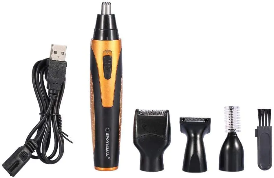 Nose Trimmer, Professional Hair USB Eyebrow Electric Nose and Ear Hair Trimmers/Clippers Removal Nose Trimmer Electric Shaver Kits for Men and Women