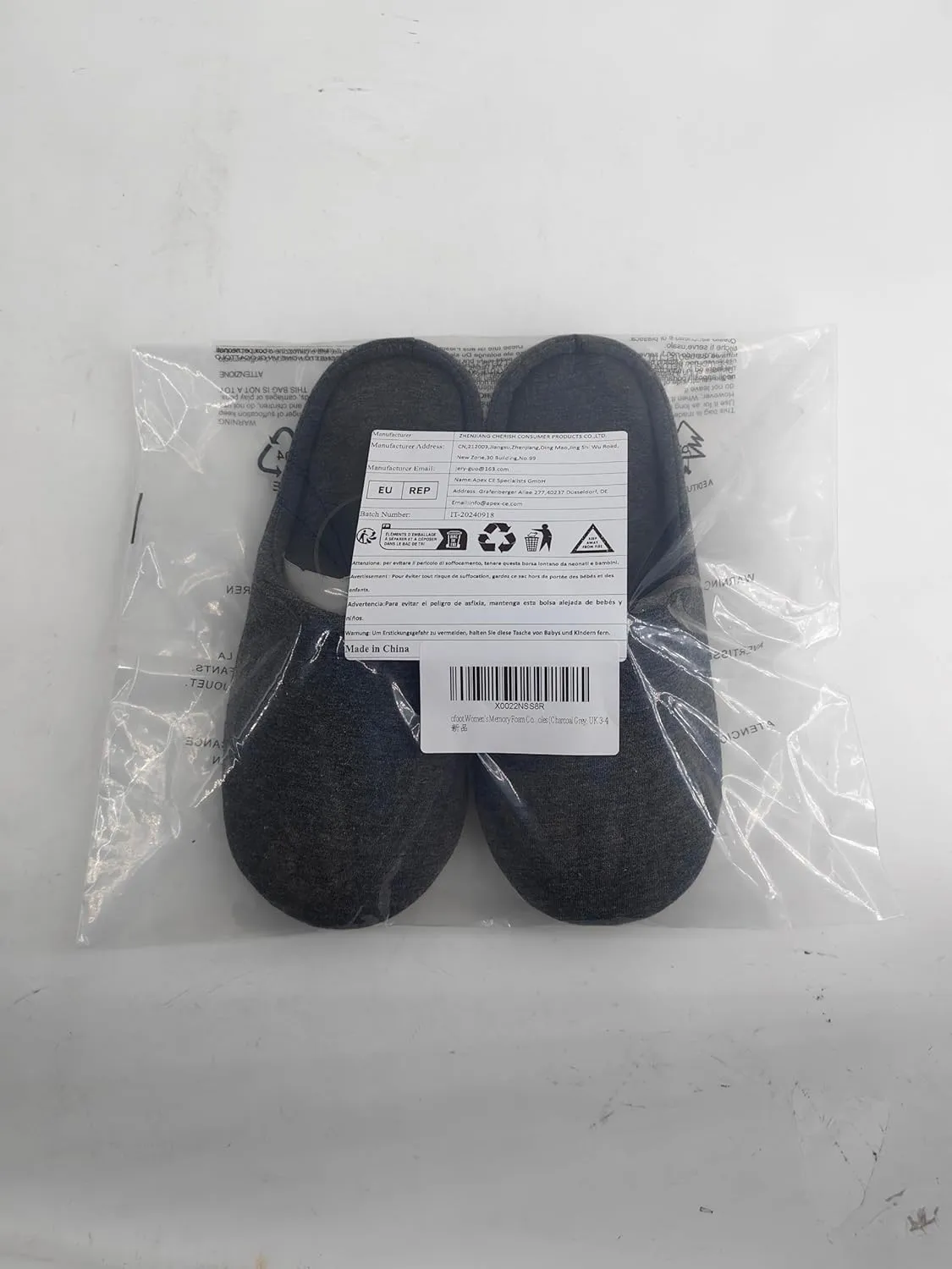 ofoot Women's Memory Foam Cotton House Slippers for Summer - Comfortable,Washable Indoor Bedroom Shoes with Non-Slip Rubber Outsoles