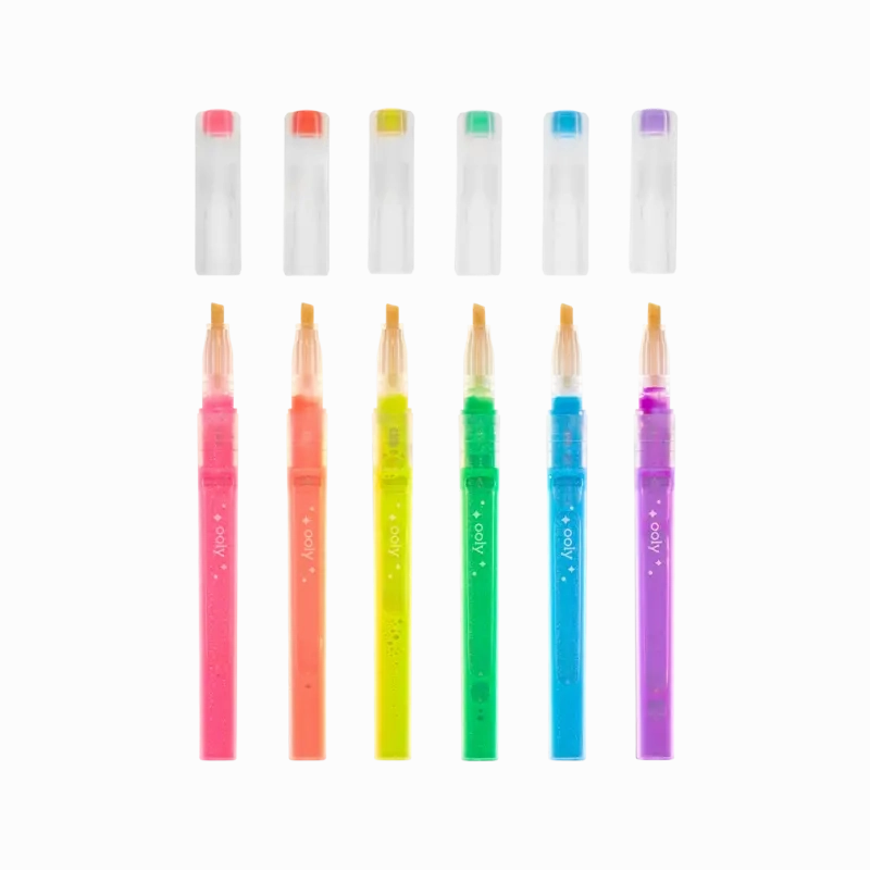 oh my glitter! neon highlighters
