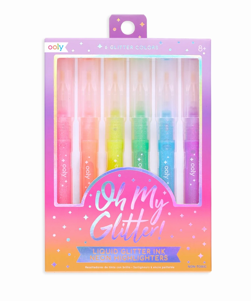 OOLY Oh My Glitter! Neon Glitter Highlighters