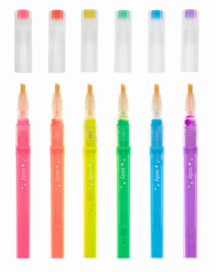 OOLY Oh My Glitter! Neon Glitter Highlighters