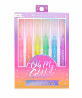 OOLY Oh My Glitter! Neon Glitter Highlighters
