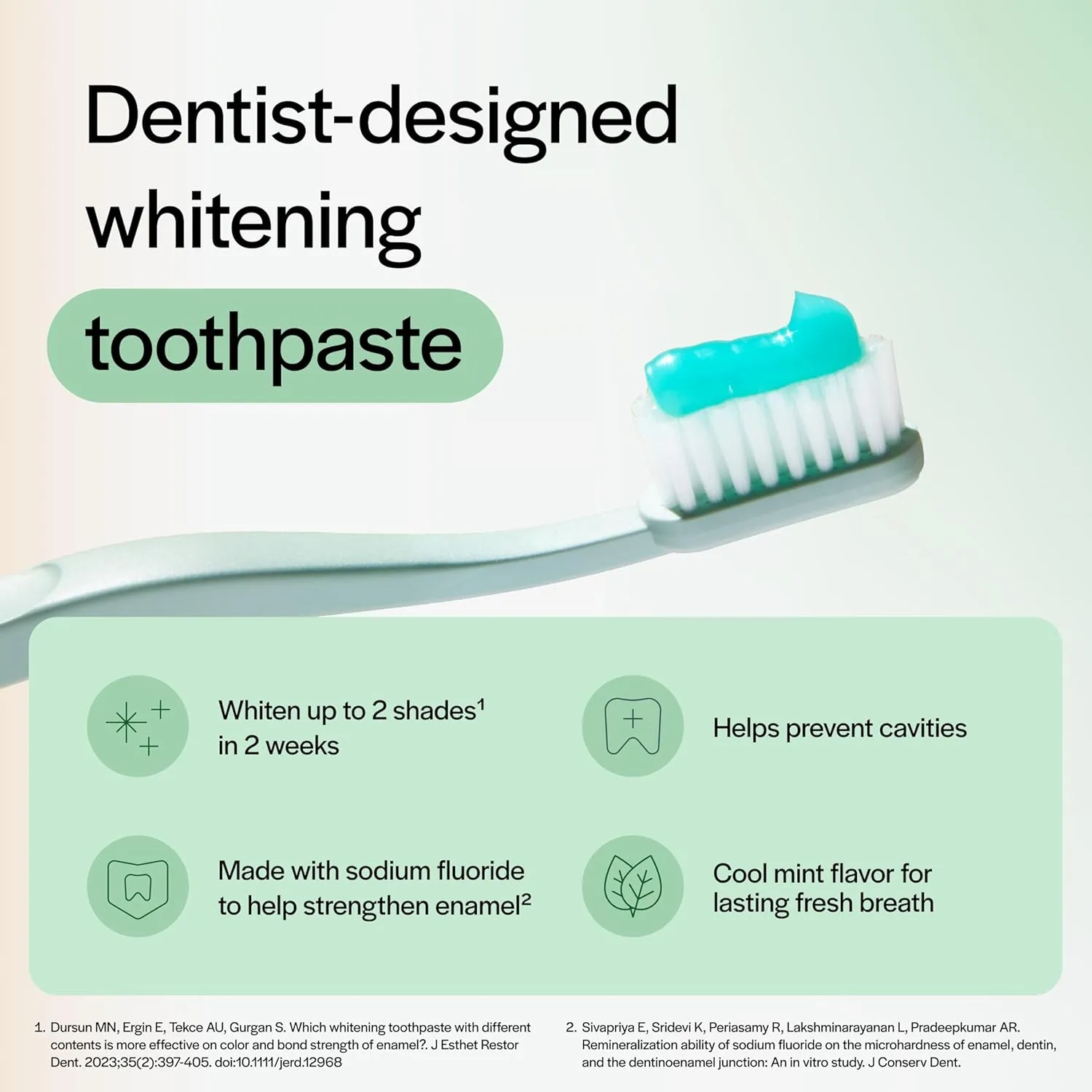 Opalescence Whitening Toothpaste - Pack of 6 - Fluoride Oral Care - 4.7 Oz - Cool Mint - TP-5166-6