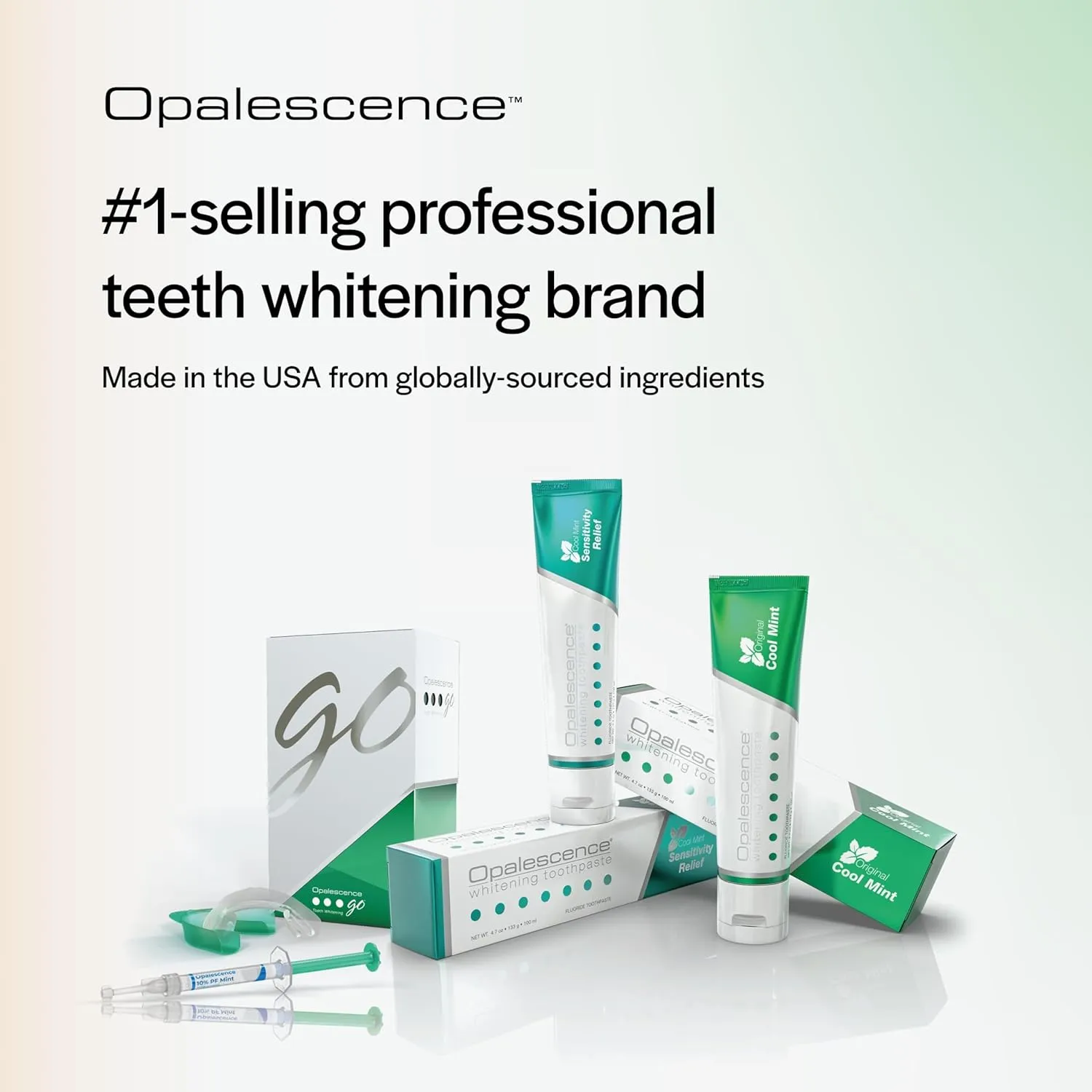 Opalescence Whitening Toothpaste - Pack of 6 - Fluoride Oral Care - 4.7 Oz - Cool Mint - TP-5166-6