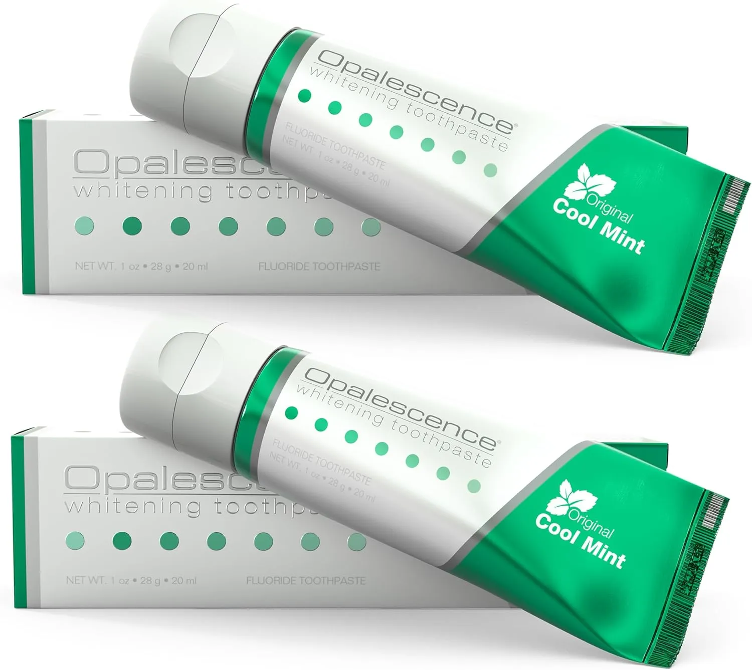 Opalescence Whitening Toothpaste Travel Size 1 Ounce (2 Pack) Fluoride Teeth Whitening Toothpaste, Mint Flavor 402-2