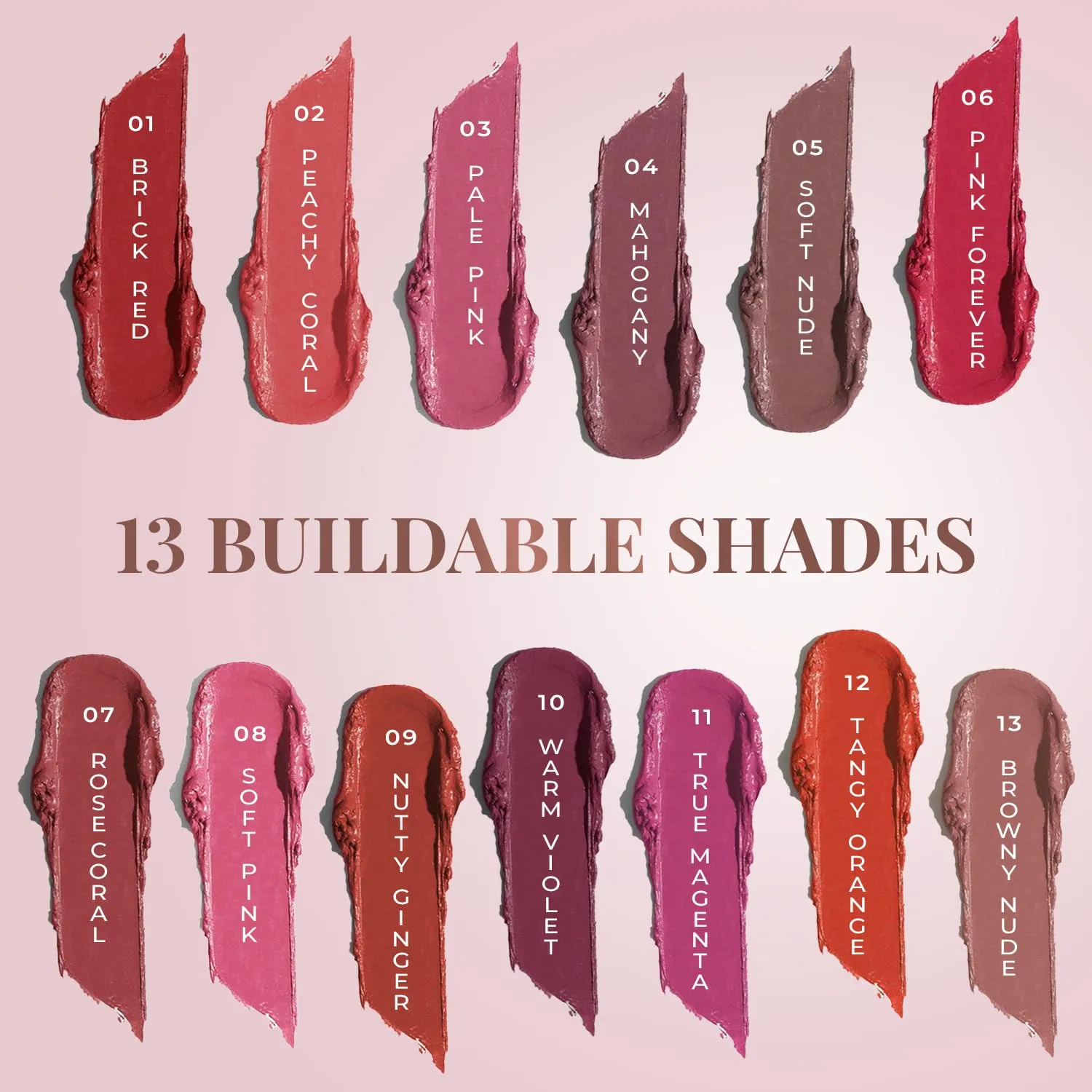 Organic Creamy Matte 3 in 1 Lip & Cheek Tint, Blush For Women - SLS,Chemical & Paraben Free - 0.14 fl. oz. (Brick Red)