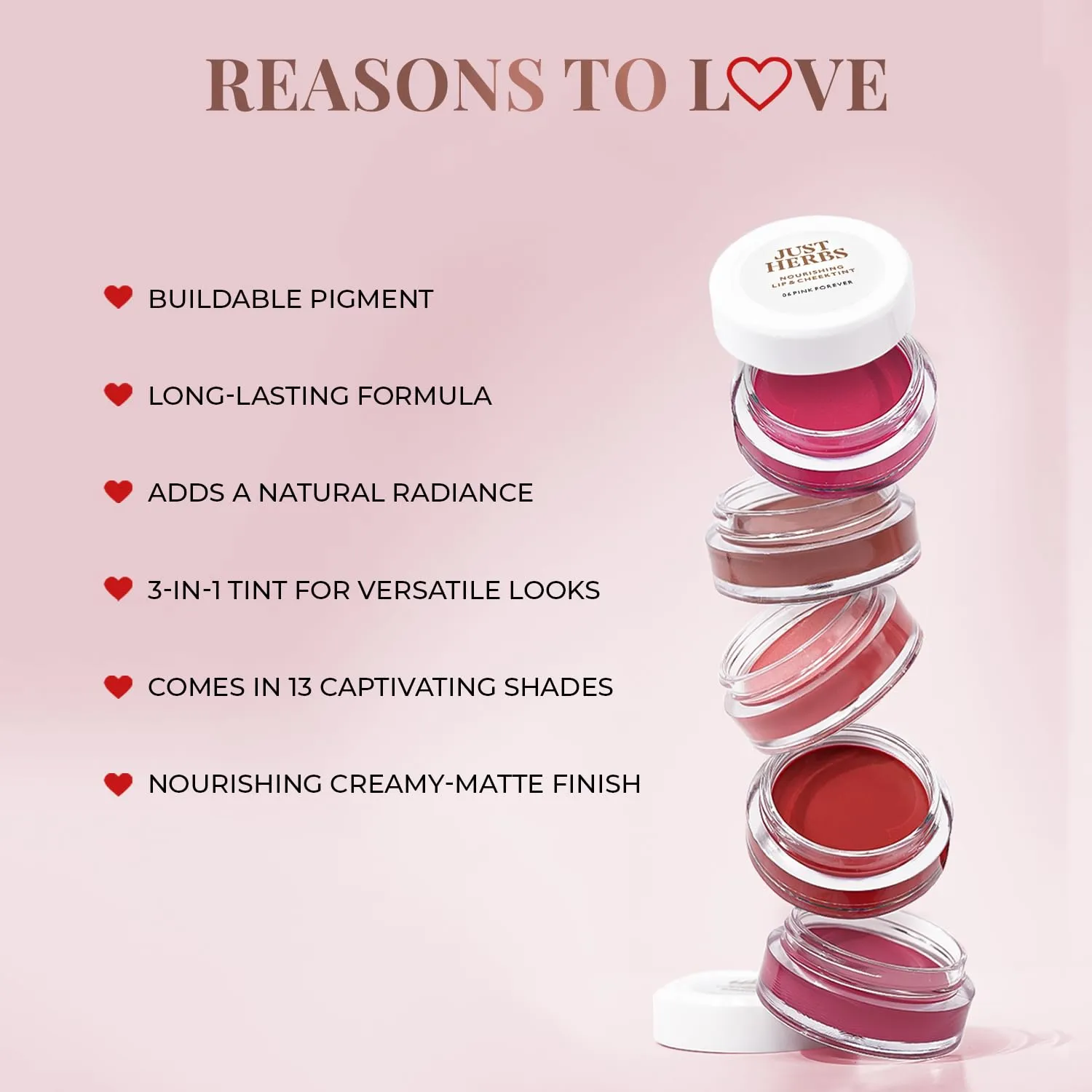 Organic Creamy Matte 3 in 1 Lip & Cheek Tint, Blush For Women - SLS,Chemical & Paraben Free - 0.14 fl. oz. (Brick Red)