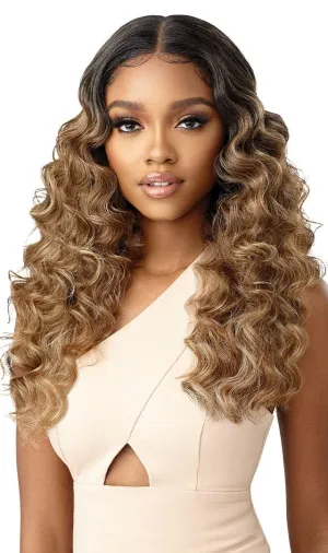 Outre Lace Wig Melted Hairline HD Transparent Lace Redesigned Comfortfit Ear Contour FABIOLA (DR2/GIBRN)