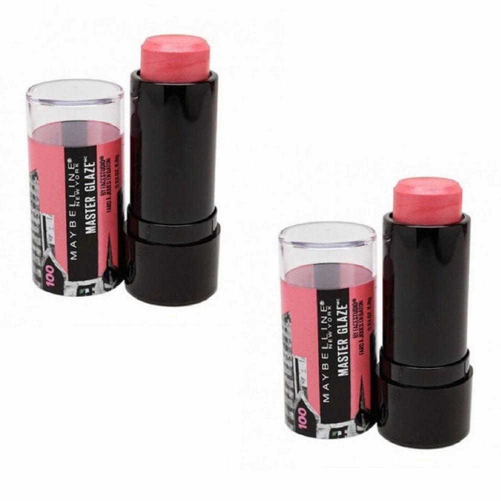 Pack of 2 Maybelline New York Face Studio Master Glaze Blush Stick, 100 Pursuit of Pink