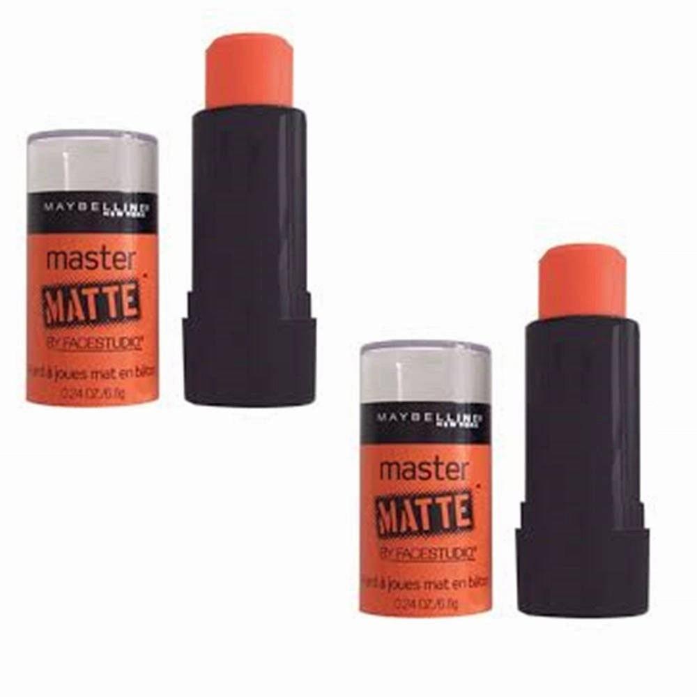 Pack of 2 Maybelline New York Face Studio Master Glaze Blush Stick, Coral Sheen 30