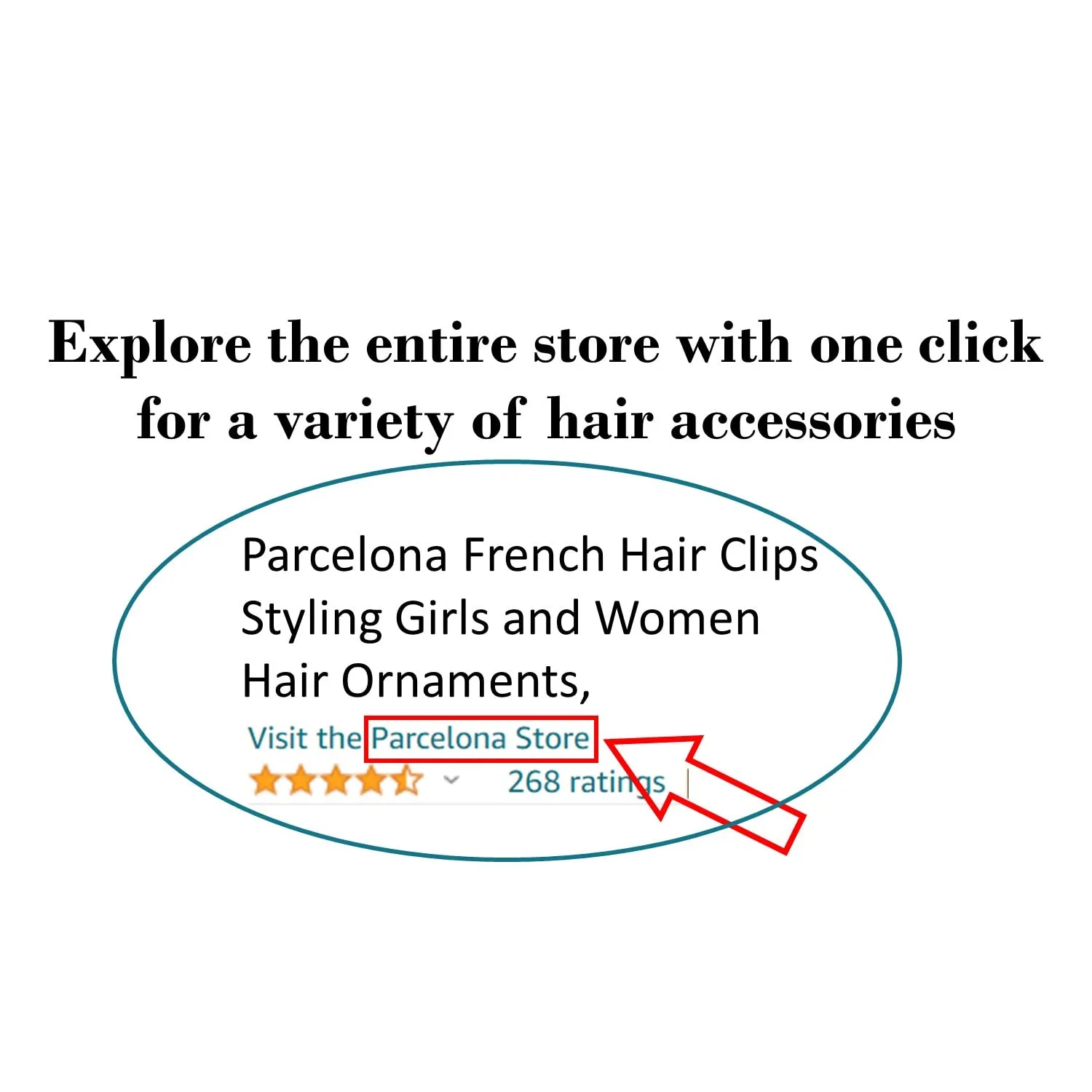 Parcelona French Classic Medium 3" Celluloid No Slip Grip Jaw Hair Claw Durable Styling Hair Accessories Women Strong Hold Girls Hair Claw Clips, Made in France (Blush Pink-Tortoise Shell)