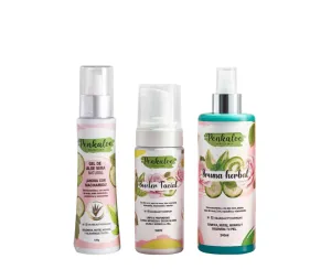 Perfect Skin Penkaloe kit (3 Pack) Bruma Herbal Penkaloe Booster Facial Penkaloe Gel de Aloe Vera Penkaloe penkaloe perfect skin