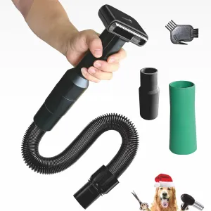 Pet Vacuum Grooming Brush Hair Comb Shedding Deshedding Attachment Tool for Dogs and Cats