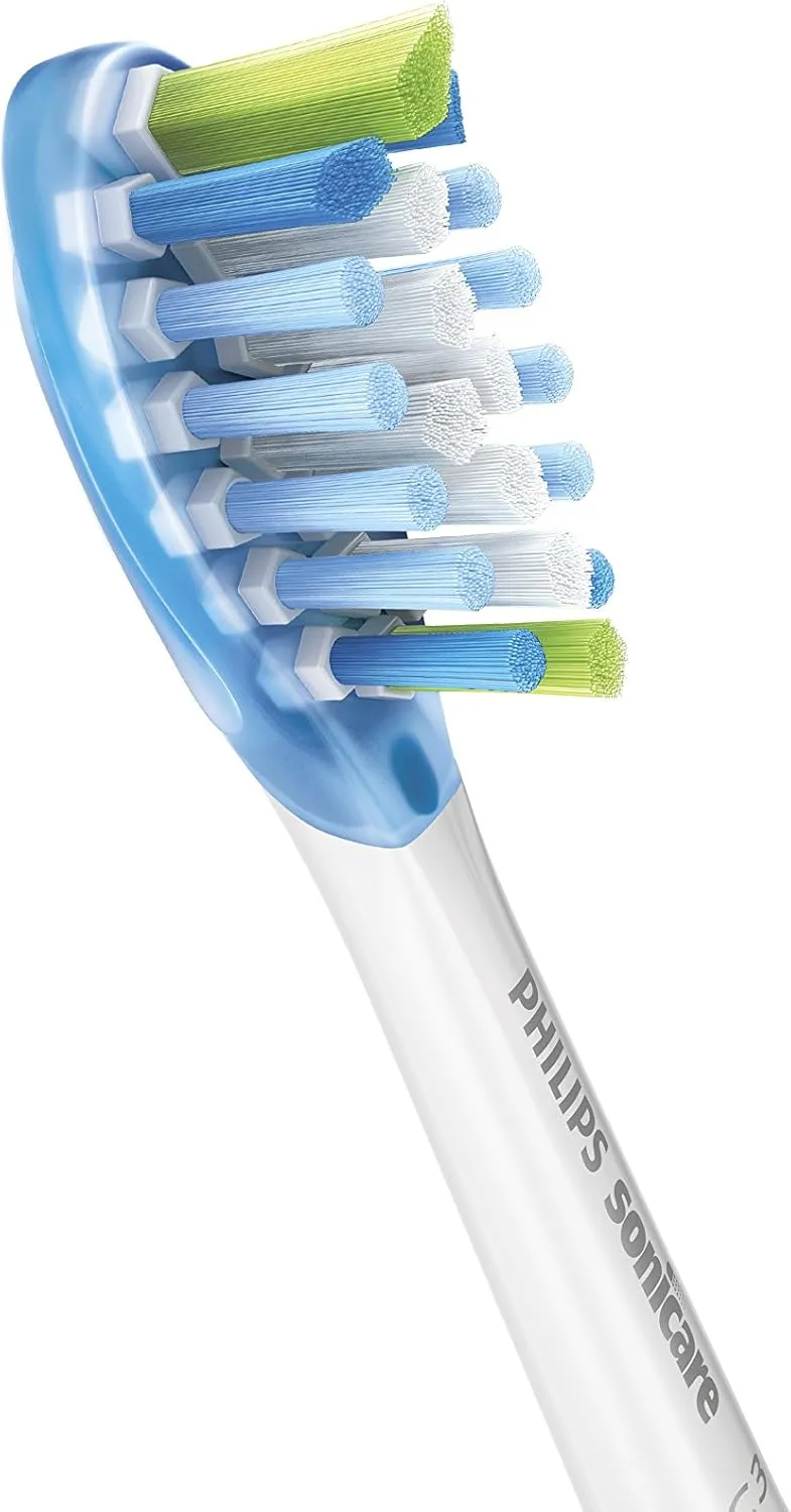 Philips Sonicare Genuine C3 Premium Plaque Control Toothbrush Heads, 4 Brush Heads, White, HX9044/65