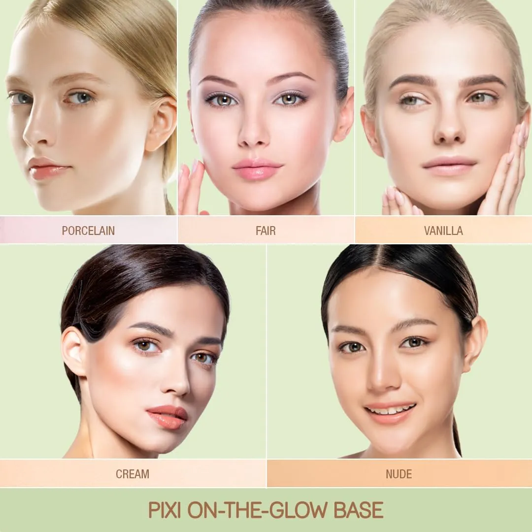 Pixi Beauty On-the-Glow Base| Tinted Moisturizer Foundation Stick | Porcelain: Very fair, cool shade| 0.6 oz / 19g