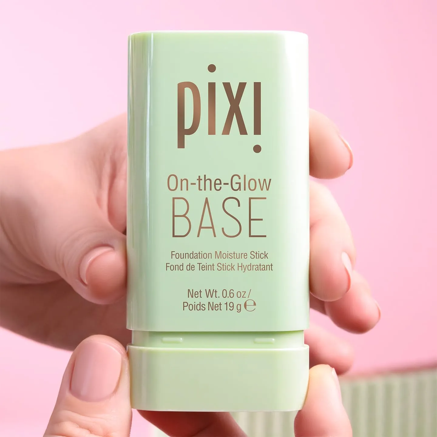 Pixi Beauty On-the-Glow Base| Tinted Moisturizer Foundation Stick | Porcelain: Very fair, cool shade| 0.6 oz / 19g