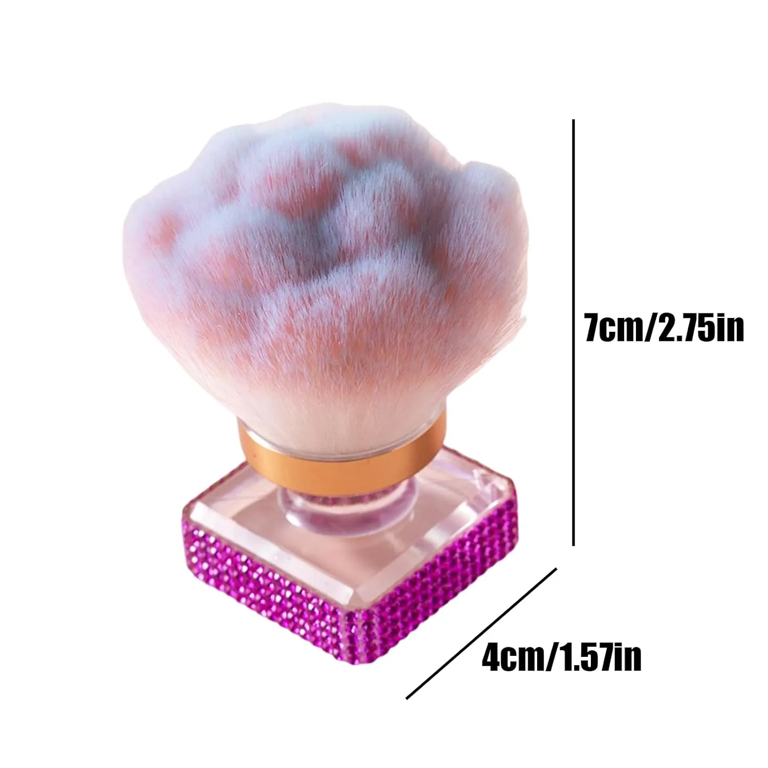 Powder Brush,Makeup Brushes Blush Contour | Soft Bristles Manicure Make Up Tool for Highlighting Fingernail Cleaning