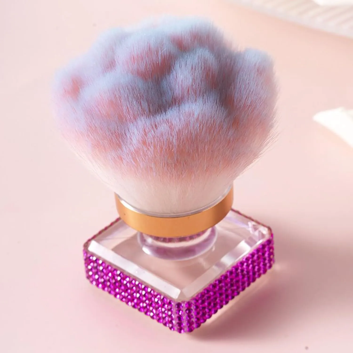 Powder Brush,Makeup Brushes Blush Contour | Soft Bristles Manicure Make Up Tool for Highlighting Fingernail Cleaning