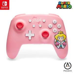 PowerA Wireless Controller for Nintendo Switch - Princess Peach Pink, Nintendo Switch - OLED Model, Nintendo Switch Lite, Gamepad, game controller, Bluetooth controller, motion controls, officially licensed