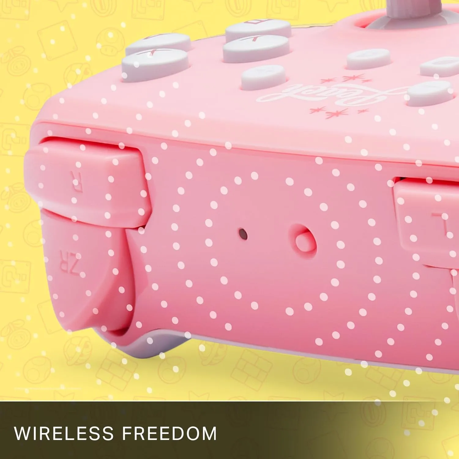 PowerA Wireless Controller for Nintendo Switch - Princess Peach Pink, Nintendo Switch - OLED Model, Nintendo Switch Lite, Gamepad, game controller, Bluetooth controller, motion controls, officially licensed