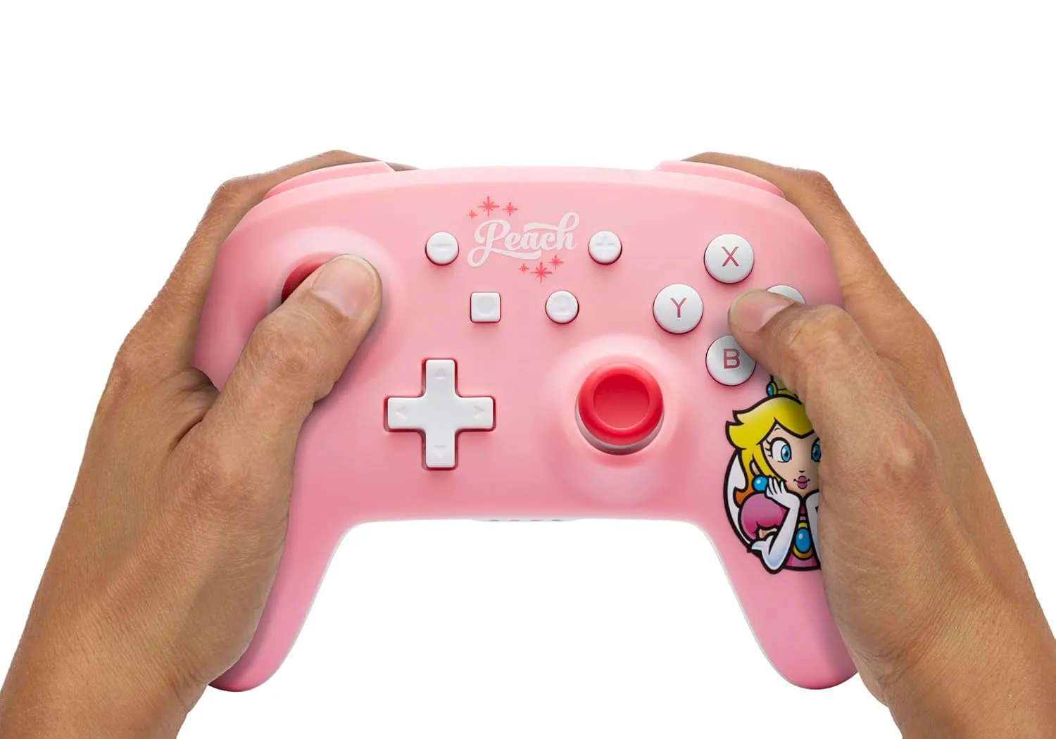 PowerA Wireless Controller for Nintendo Switch - Princess Peach Pink, Nintendo Switch - OLED Model, Nintendo Switch Lite, Gamepad, game controller, Bluetooth controller, motion controls, officially licensed