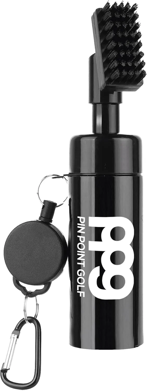 PPG Pro Golf Club Cleaner Brush with Squeeze Water Bottle| High-Capacity Water Reservoir | Club Groove Cleaner| Essential Golf Accessories for Men, Best Golf Gifts for Men| Clips to Golf Bag